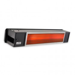Two Stage Remote 25,000 To 34,000 BTU Infrared Heater - Black